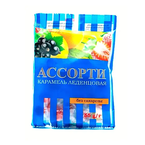 Карамель «Ассорти». На изомальте, 55г