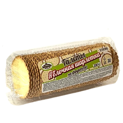 Галеты"Яблочная шарлотка" на фруктозе, 230гр.