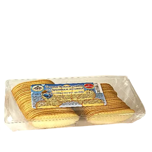 Галеты"Нежные сливки" со сгущёным молоком на фруктозе, 200гр.