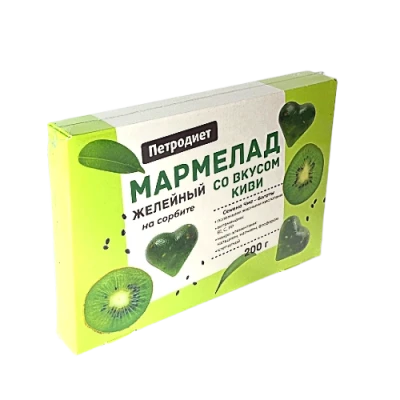 Мармелад желейный со вкусом киви на сорбите, 200гр.