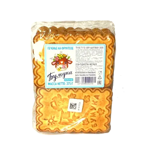 Печенье "Бумука" молочное на фруктозе, 375гр.