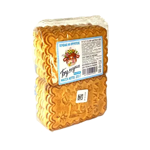 Печенье "Бумука" молочное на фруктозе, 375гр.