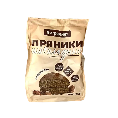 Пряники шоколадные на фруктозе, 350гр.