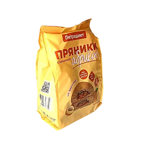  Пряники с начинкой абрикос на фруктозе, 340гр.