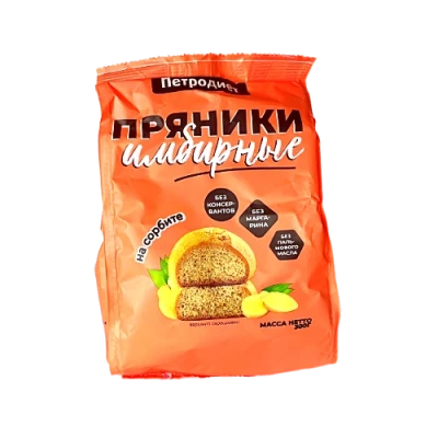 Пряники имбирные на сорбите, 300гр.