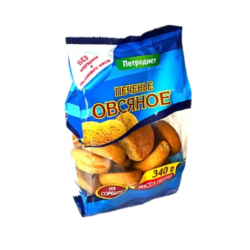 Печенье овсяное на сорбите, 340гр.
