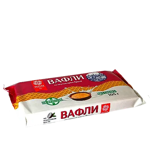 Вафли со вкусом крем-брюле на фруктозе, 105гр.