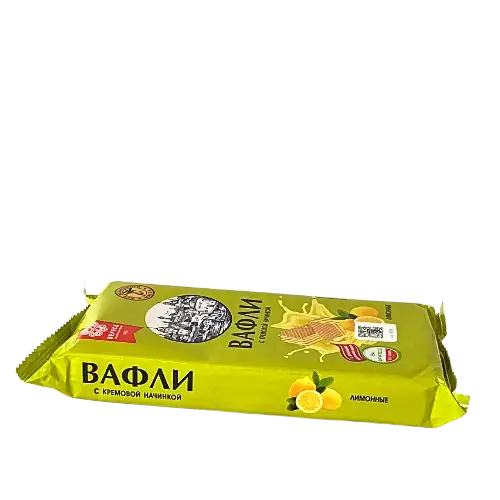 Вафли с начинкой "лимонные", на фруктозе.100гр.