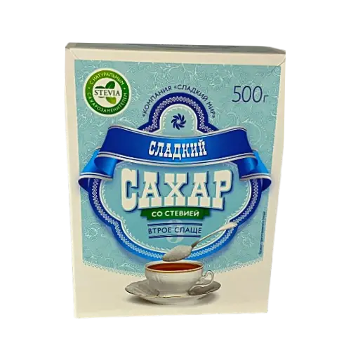 Сладкий сахар со стевией, 500г
