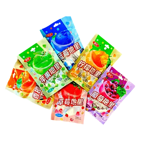 Жевательные конфеты-драже с фруктовым джемом ассорти 33г 